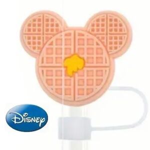 Mickey Mouse Straw Topper/Cover, NEW, Fits 10mm Straw, Dust/Bug/Germ Pro…